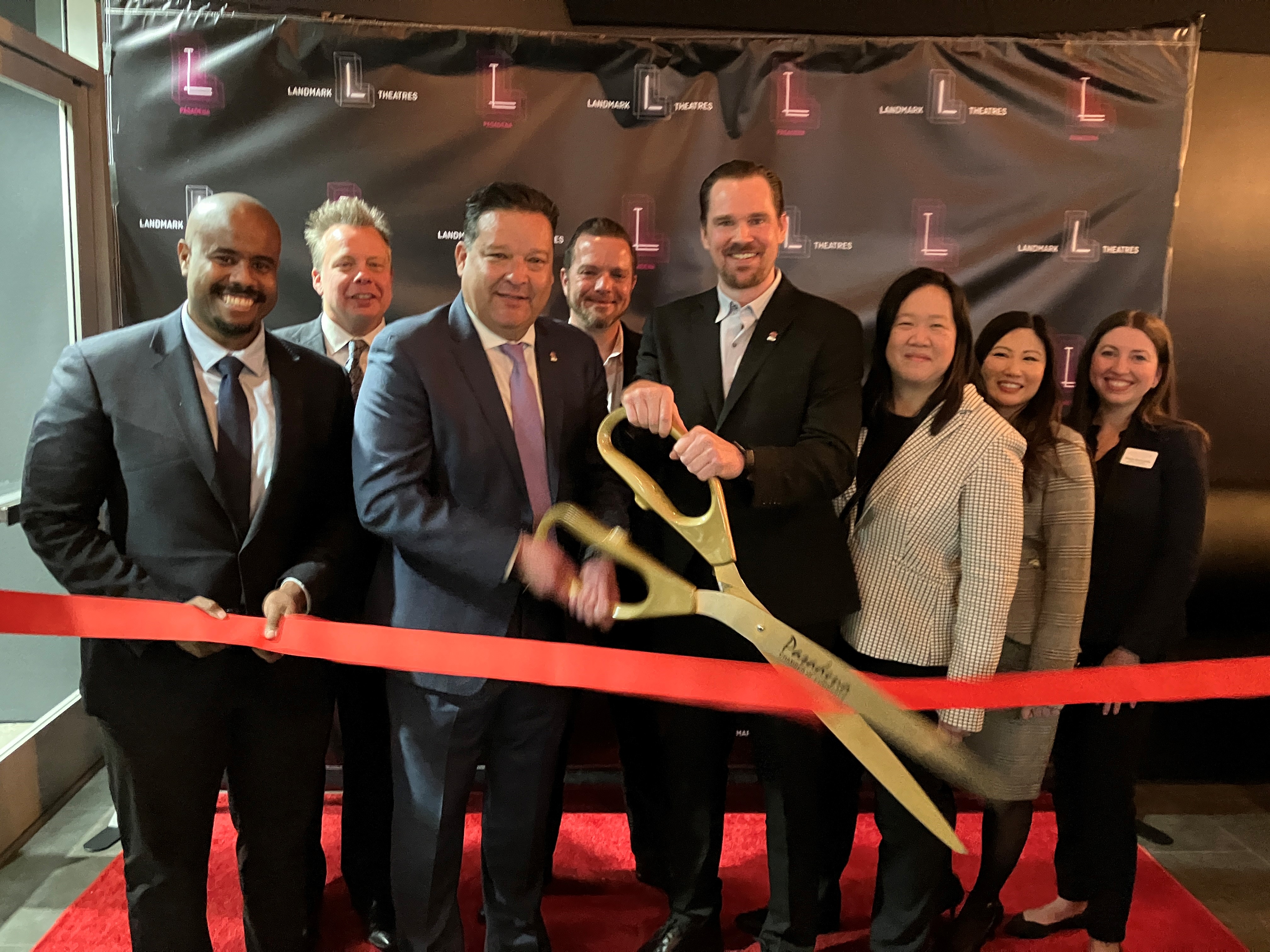 Pasadena Mayor Victor Gordo often helps out with ribbon cutting ceremonies.