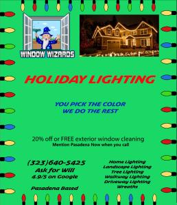 Window Wizards Holiday Light Install ad