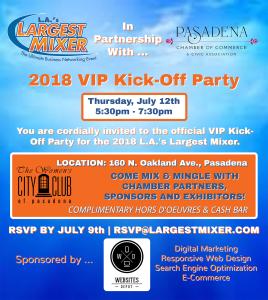 LA's Largest mixer Kick-off event